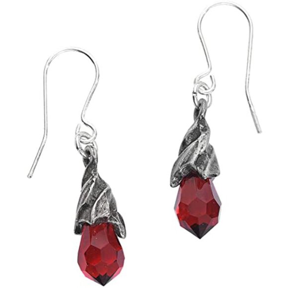 Alchemy Gothic Empyrean Tear Earrings Choose Color NWT - Picture 3 of 8